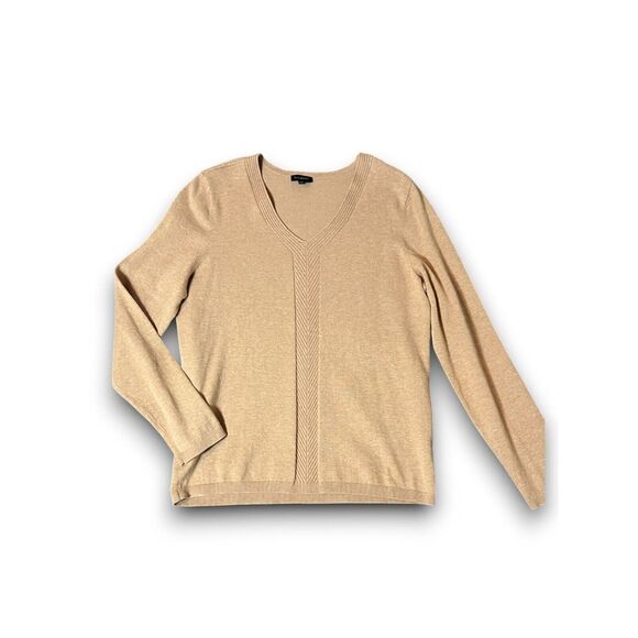 Talbots V-Neck Sweater Womens Size M Minimalist Cozycore Classic Capsule‎ - Picture 1 of 4
